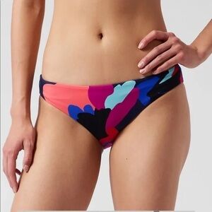 Athleta Tossed Floral Bikini Bottom Size S